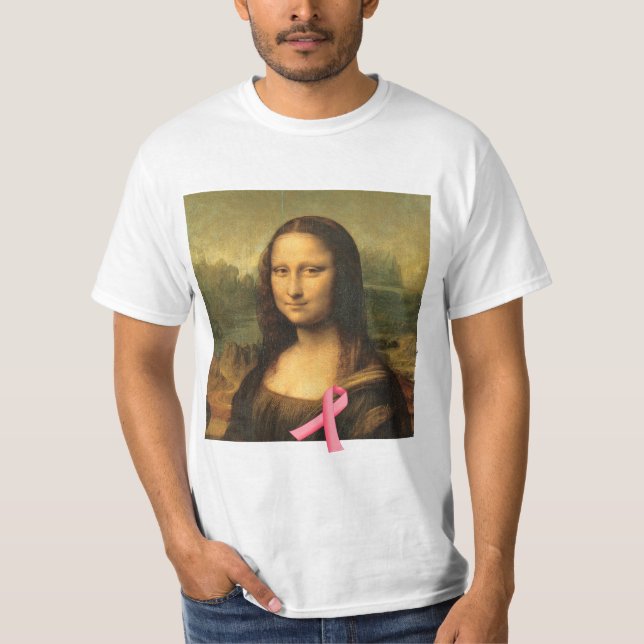 Camiseta Cinta rosada Mona Lisa (Anverso)