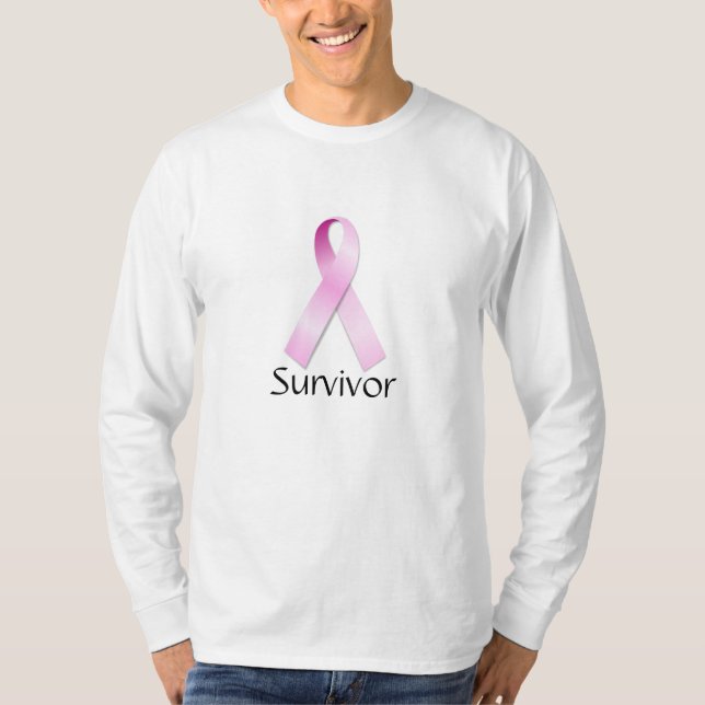 Camiseta Cinta rosada, superviviente (Anverso)