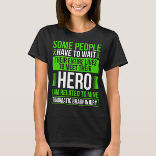 Camiseta Cinta Traumática Lesiones Cerebrales Cinta TBI Wa