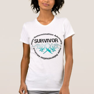Camiseta Cinta tribal del cáncer de cuello del útero