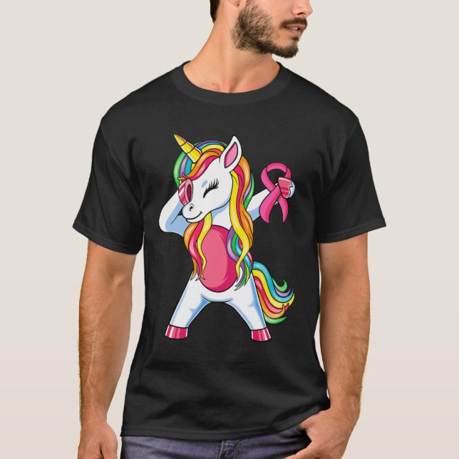 Camiseta Cinta Unicornio Chicas de Sensibilización sobre el (Anverso)