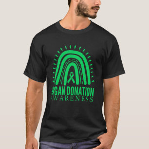 Camiseta Cinta Verde Arcoíris de Concientización sobre Dona