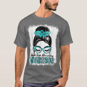 Camiseta Cinta Verde azulada blanqueada Messy Bun Addicatio