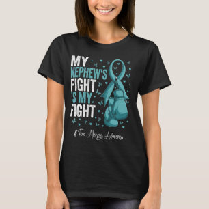 Camiseta Cinta verde azulada: Conciencia sobre las alergias