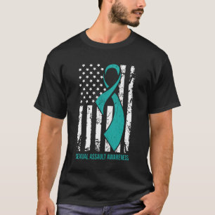 Camiseta Cinta Verde azulada de la bandera de los Estados U