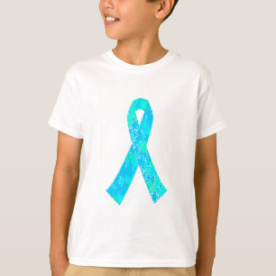 Camiseta Cinta verde azulada del modelo del rompecabezas