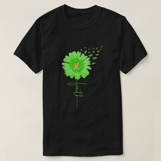 Camiseta Cinta Verde Daisy Faiy Conciencia sobre la salud m (Diseño del anverso)
