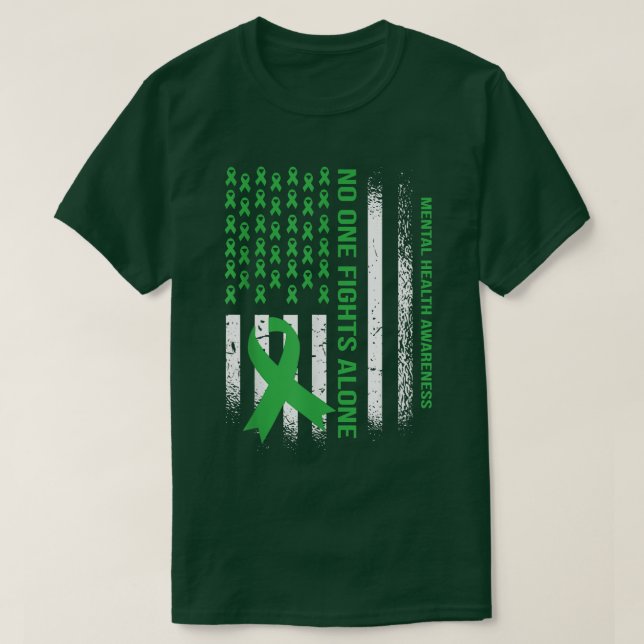 Camiseta Cinta verde de la bandera de los Estados Unidos -  (Diseño del anverso)