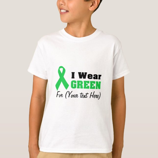 Camiseta Cinta verde de la conciencia (Anverso)