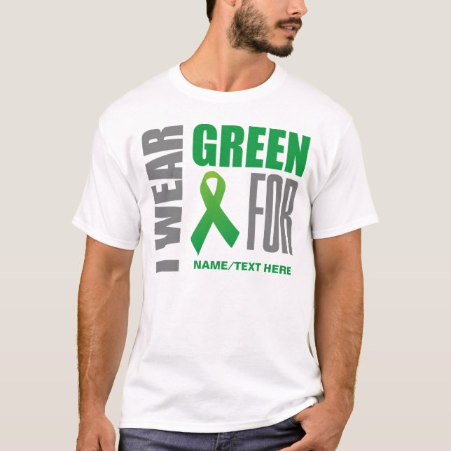 Camiseta Cinta verde de la conciencia del desgaste del (Anverso)