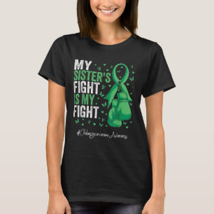 Camiseta Cinta Verde Hermana Cholangiocarcinoma Conciencia