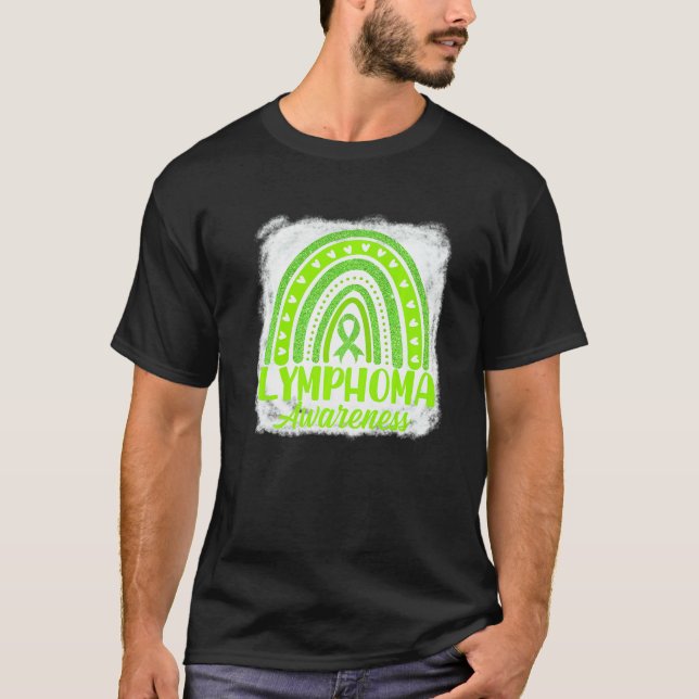 Camiseta Cinta Verde Lima Bonita Boho Arcoíris Conciencia d (Anverso)