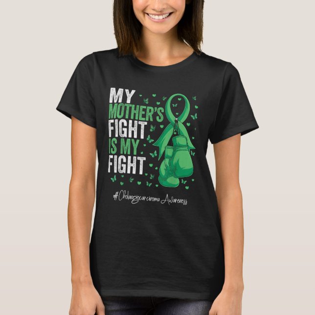 Camiseta Cinta Verde Madre Cholangiocarcinoma Conciencia (Anverso)