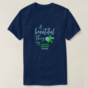 Camiseta Cinta verde para el trasplante de páncreas persona