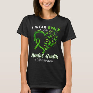 Camiseta Cinta Verde para la Conciencia sobre la Salud Ment