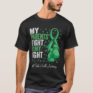 Camiseta Cinta Verde Sensibilización sobre la salud mental