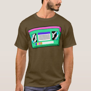 Camiseta Cinta VHS Retro colorida