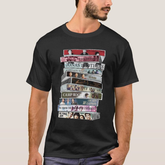 Camiseta Cintas de Casete Jonas Brother (Anverso)