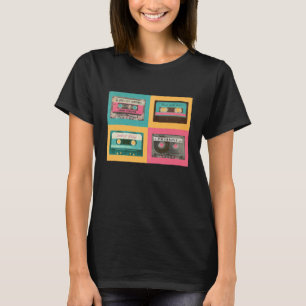 Camiseta Cintas de Cassette Retro de los años 80 Música de