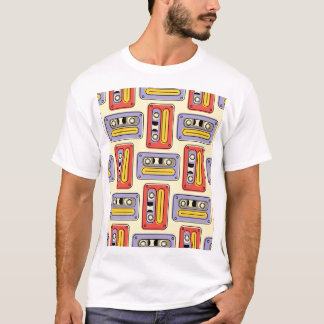 Camiseta Cintas de cassette retro: sin fisuras.