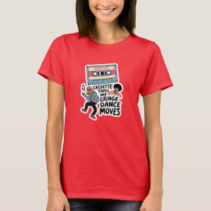 Camiseta Cintas de cassette y mudanzas de danza de bribón