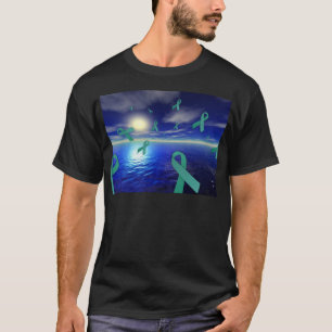 Camiseta Cintas de la conciencia del cáncer de hígado sob