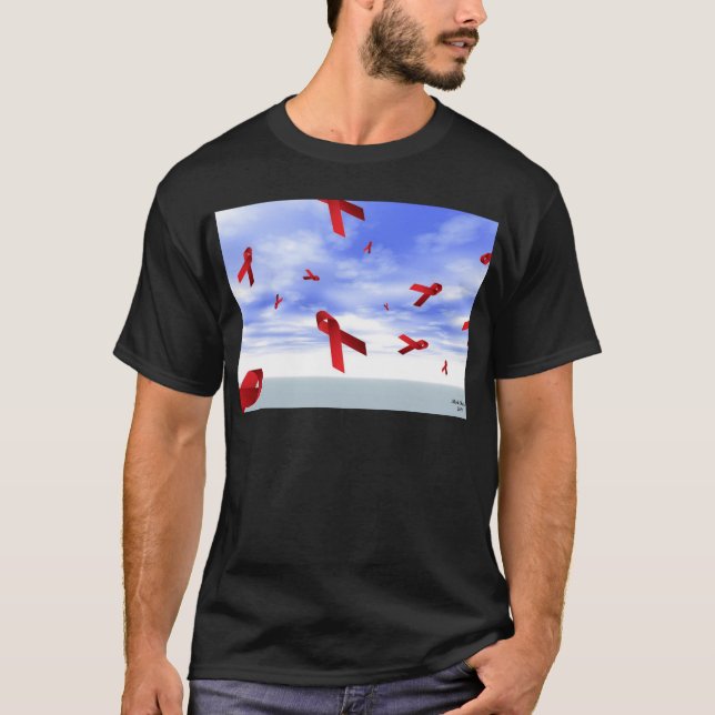Camiseta Cintas de las ayudas que flotan en el cielo (Anverso)