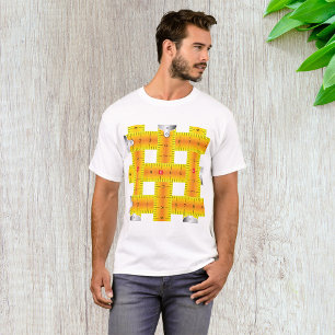 Camiseta Cintas De Medición Mens T-Shirt