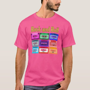 Camiseta Cintas De Mezcla De Cassette Vintage Rock Y Rock Á