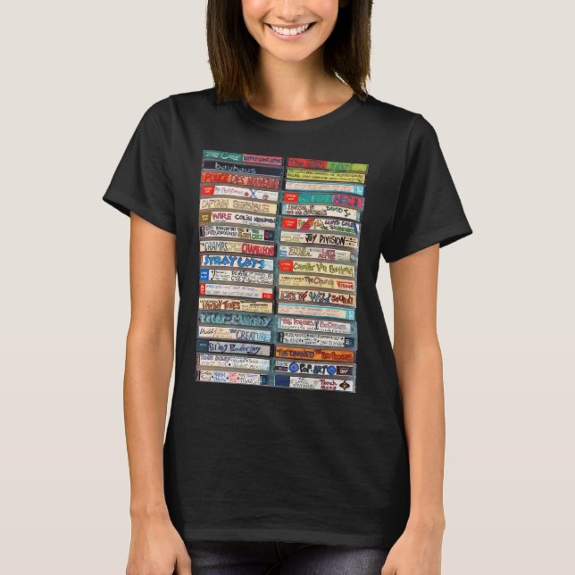Camiseta Cintas de Mezcla de los 80 (Anverso)