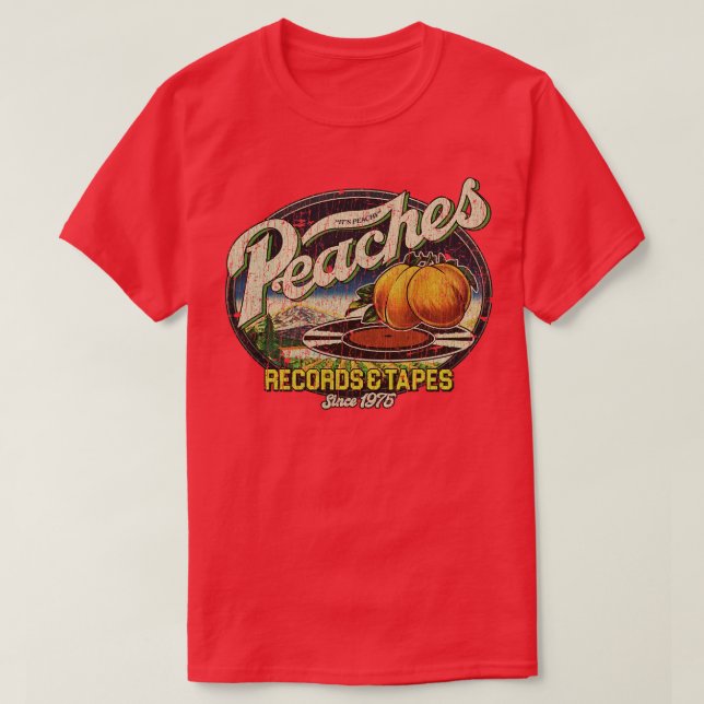 Camiseta Cintas De Peaches Records 1975 (Diseño del anverso)