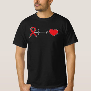 Camiseta Cintas del Día Mundial del Sida Conciencia del Si