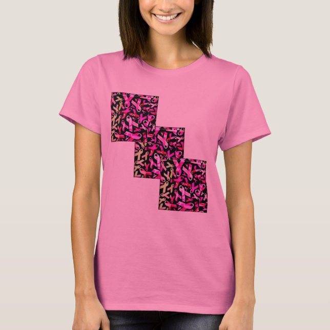 Camiseta Cintas enrrolladas del cáncer de pecho (Anverso)
