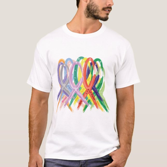 Camiseta Cintas multicolores para la sensibilización (Anverso)