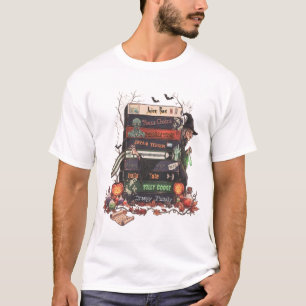 Camiseta Cintas VHS de películas de terror antiguas apilada
