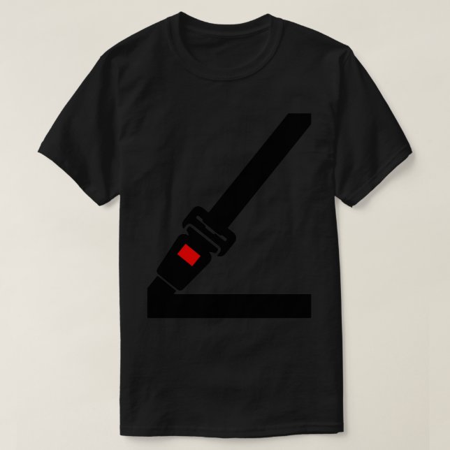 Camiseta Cinturón de asiento falso (Diseño del anverso)