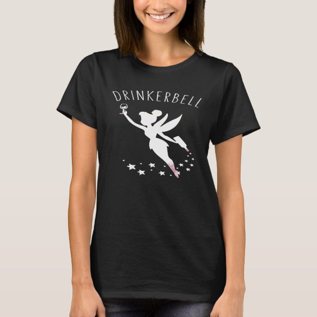Camiseta Cinturón de bebedor de mujer Hadas Estrellas Lindo (Anverso)