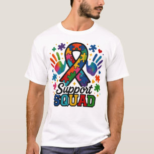 Camiseta Cinturón de Conciencia del Rompecabezas del Escuad