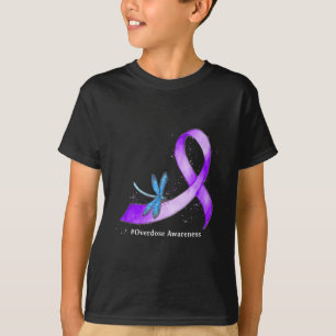 Camiseta Cinturón Morado De Libélula Conciencia De Sobredos