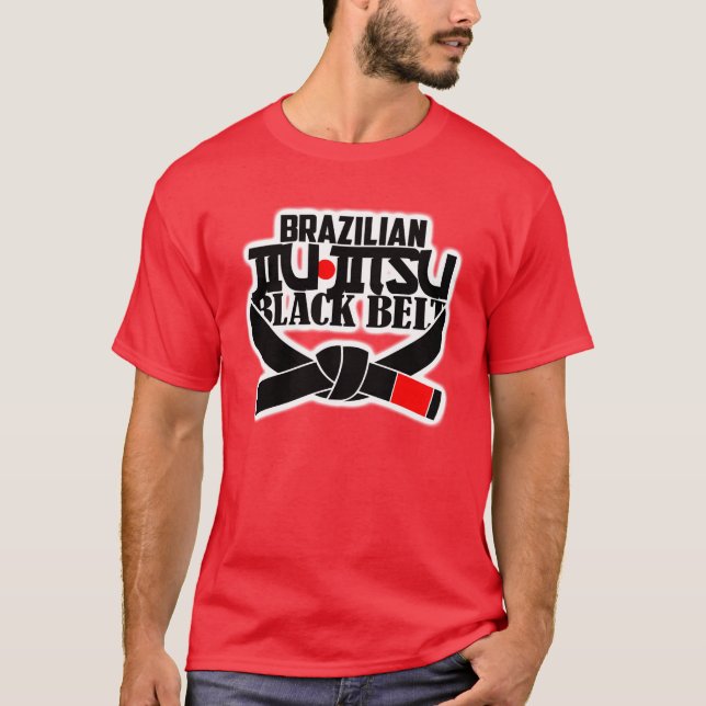 Camiseta Cinturón negro brasileño Jiu-Jitsu (Anverso)