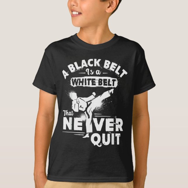 Camiseta Cinturón Negro de Karate (Anverso)