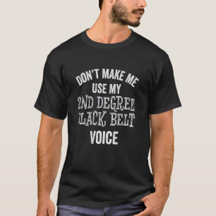 Camiseta Cinturón Negro de Karate Clásico Divertido de Segu