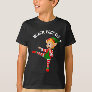 Camiseta Cinturón Negro Elf-taekwondo, Karate, Jui Jitsu, K