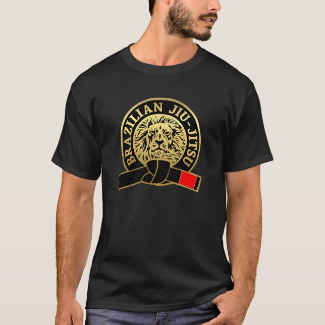 Camiseta Cinturón negro Jiu-Jitsu de oro (Anverso)
