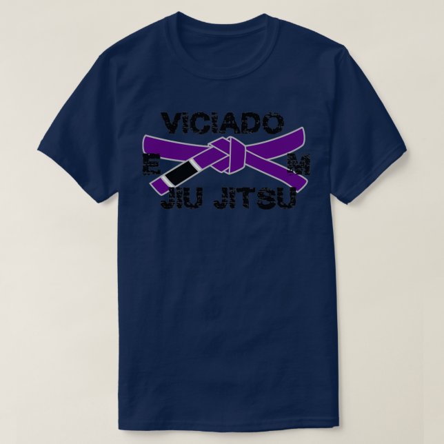Camiseta Cinturón púrpura de Jiu jitsu brasileño BJJ Cintur (Diseño del anverso)