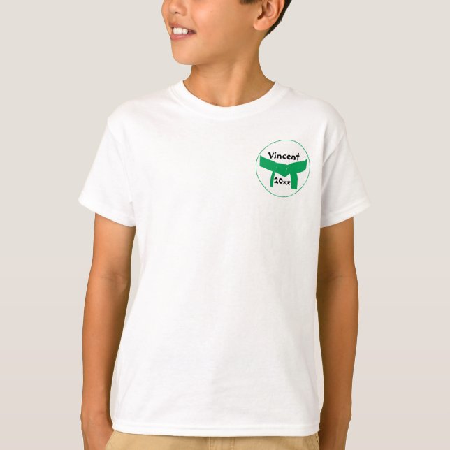 Camiseta Cinturón verde de los artes marciales (Anverso)