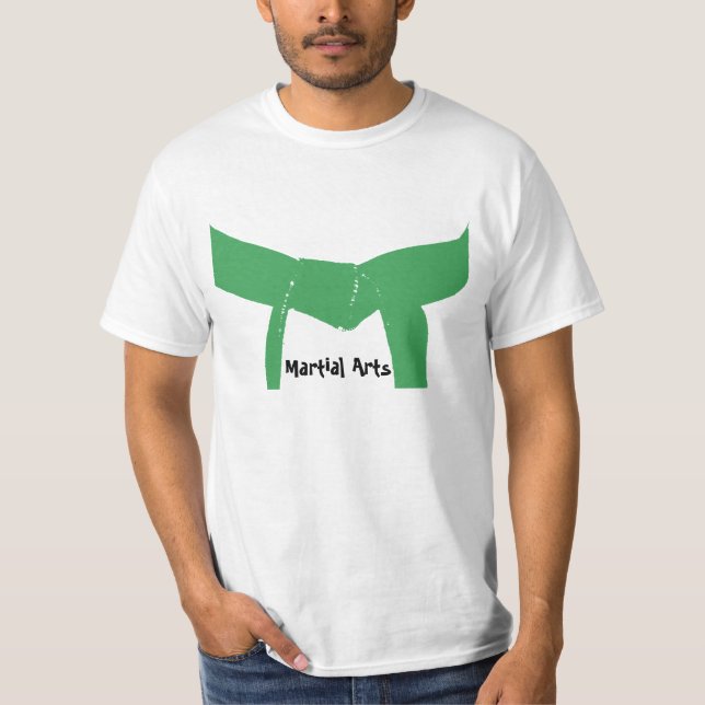 Camiseta Cinturón verde de los artes marciales (Anverso)