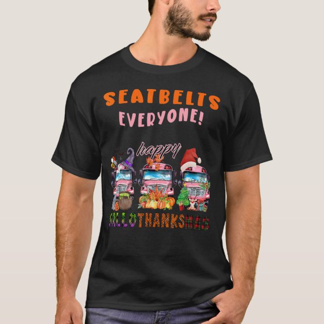 Camiseta Cinturones de seguridad para todos Feliz Hallothan (Anverso)