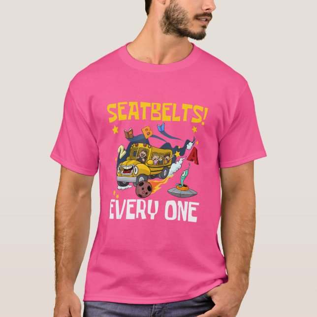Camiseta Cinturones de seguridad para todos los conductores (Anverso)