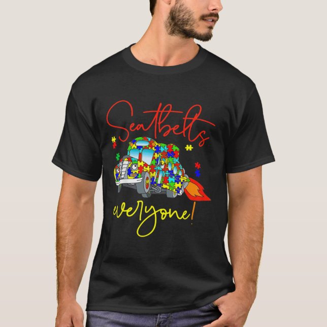 Camiseta Cinturones de seguridad Todos Autism Awareness Mag (Anverso)
